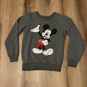 Disney ⭐️Women's Charcoal Mickey Mouse Sweater Size S